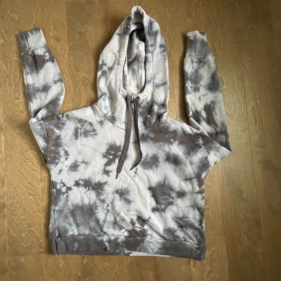 Blue Tye Die Yoga Hoodie - Picture 1 of 5